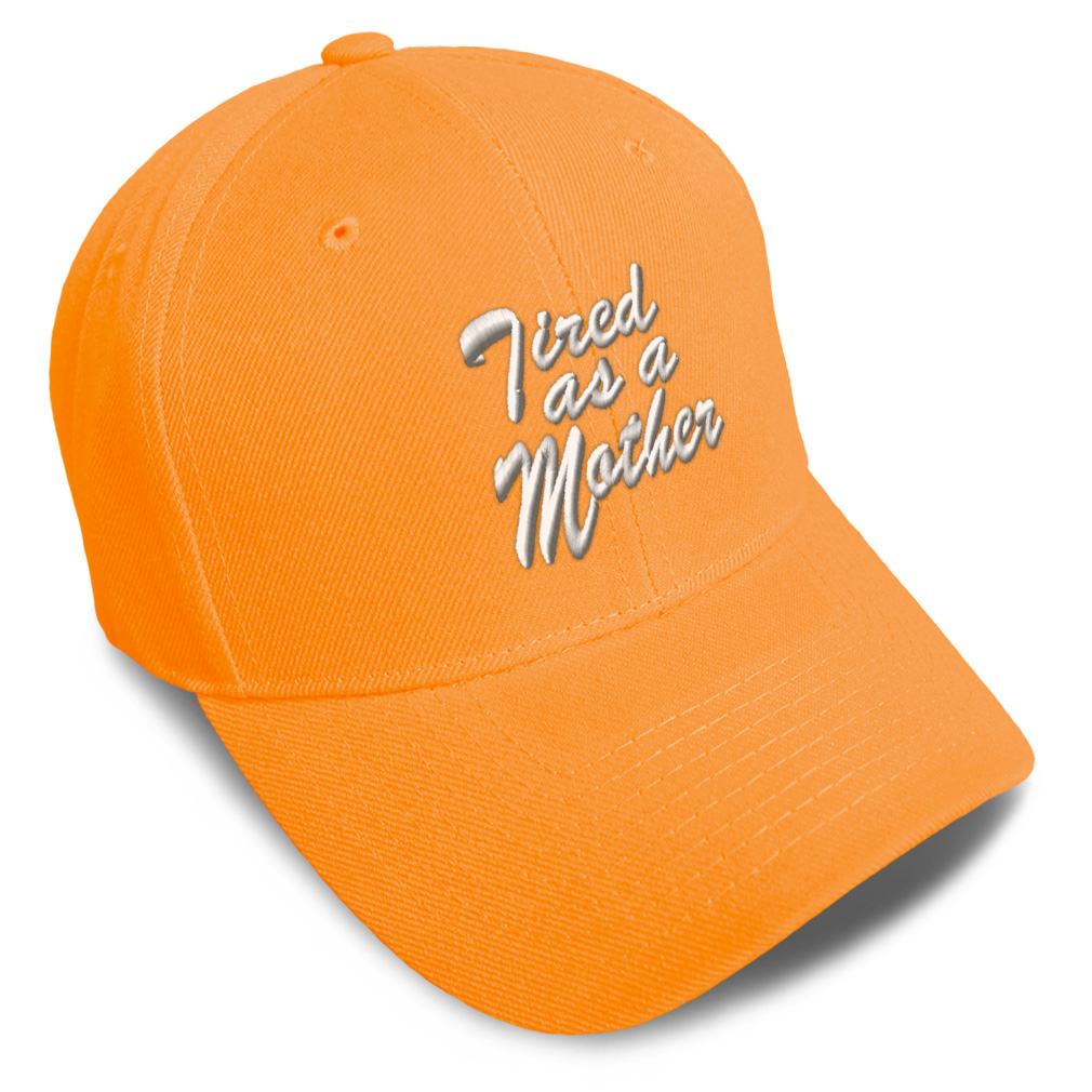 Baseball Cap Tired as A Mother Acrylic Mom Bed Dad Hats for Men & Women 1 Size - Picture 24 of 43