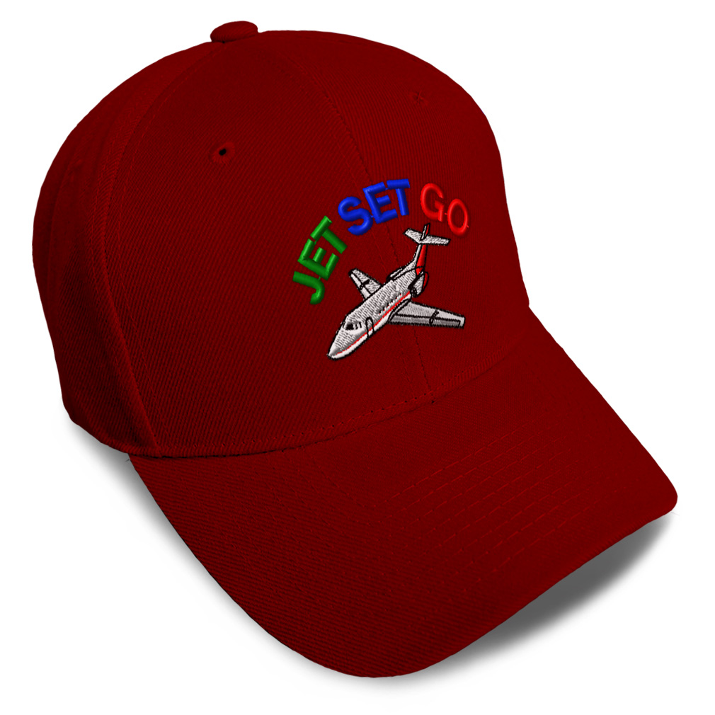 Baseball Cap Jet Set Go Style B Unique Jet Dad Hats for Men & Women 1 Size - Picture 36 of 43