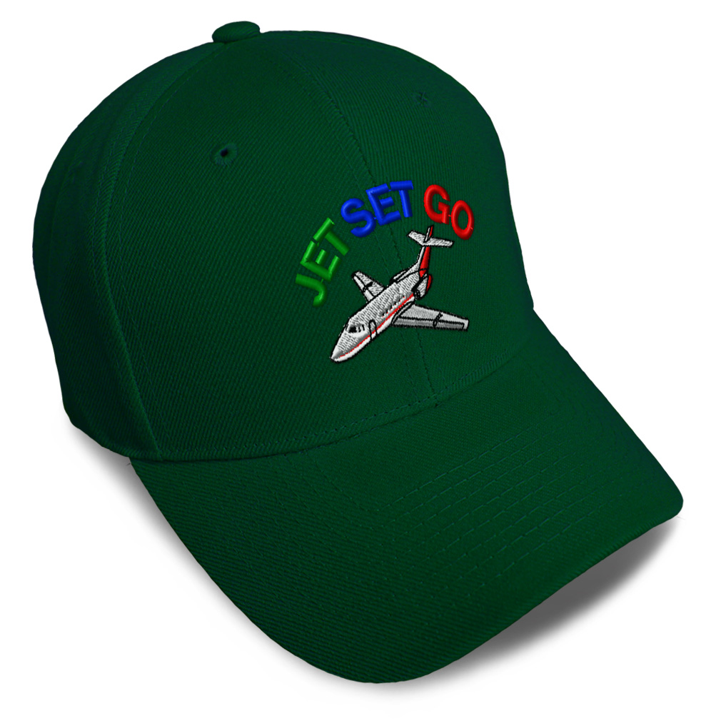Baseball Cap Jet Set Go Style B Unique Jet Dad Hats for Men & Women 1 Size - Picture 10 of 43