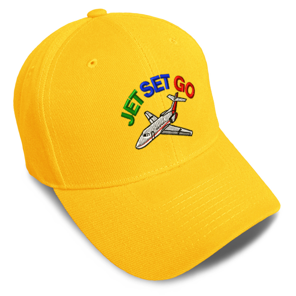 Baseball Cap Jet Set Go Style B Unique Jet Dad Hats for Men & Women 1 Size - Picture 40 of 43