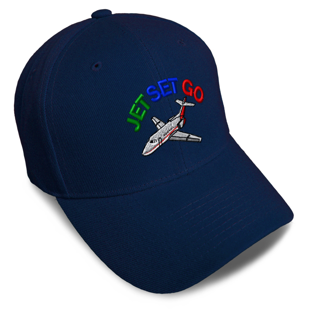 Baseball Cap Jet Set Go Style B Unique Jet Dad Hats for Men & Women 1 Size - Picture 22 of 43