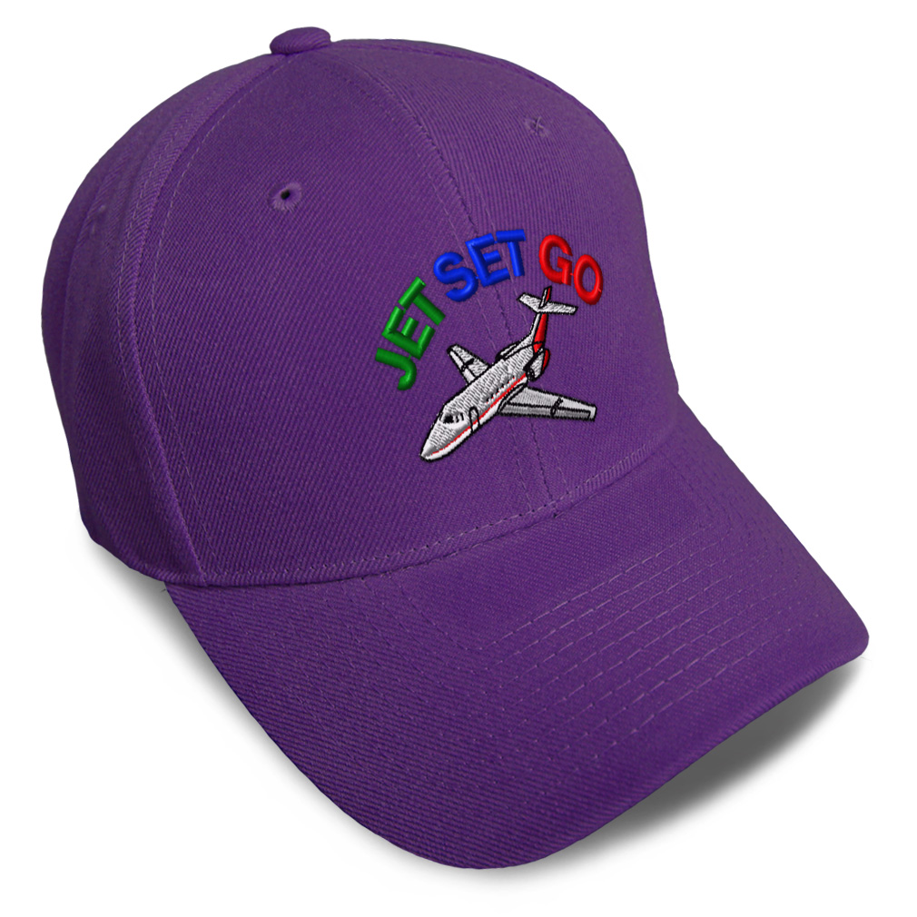 Baseball Cap Jet Set Go Style B Unique Jet Dad Hats for Men & Women 1 Size - Picture 26 of 43