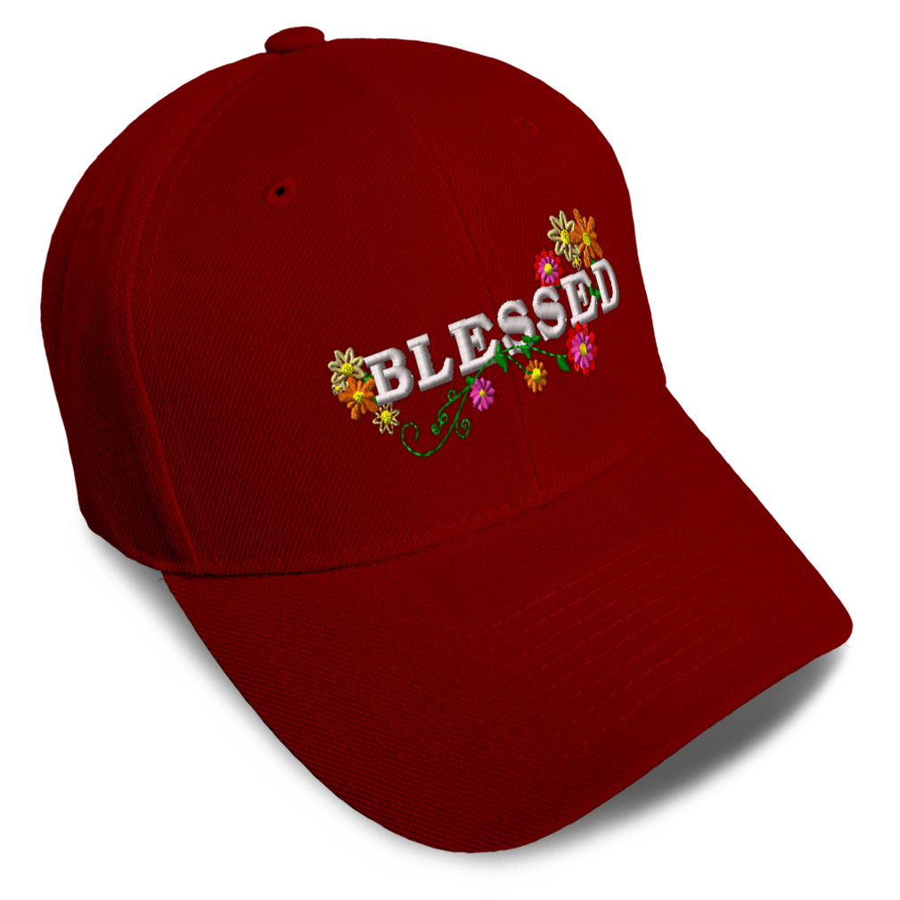 Baseball Cap Blessed Style C Acrylic God Faith Dad Hats for Men & Women 1 Size - Picture 36 of 43
