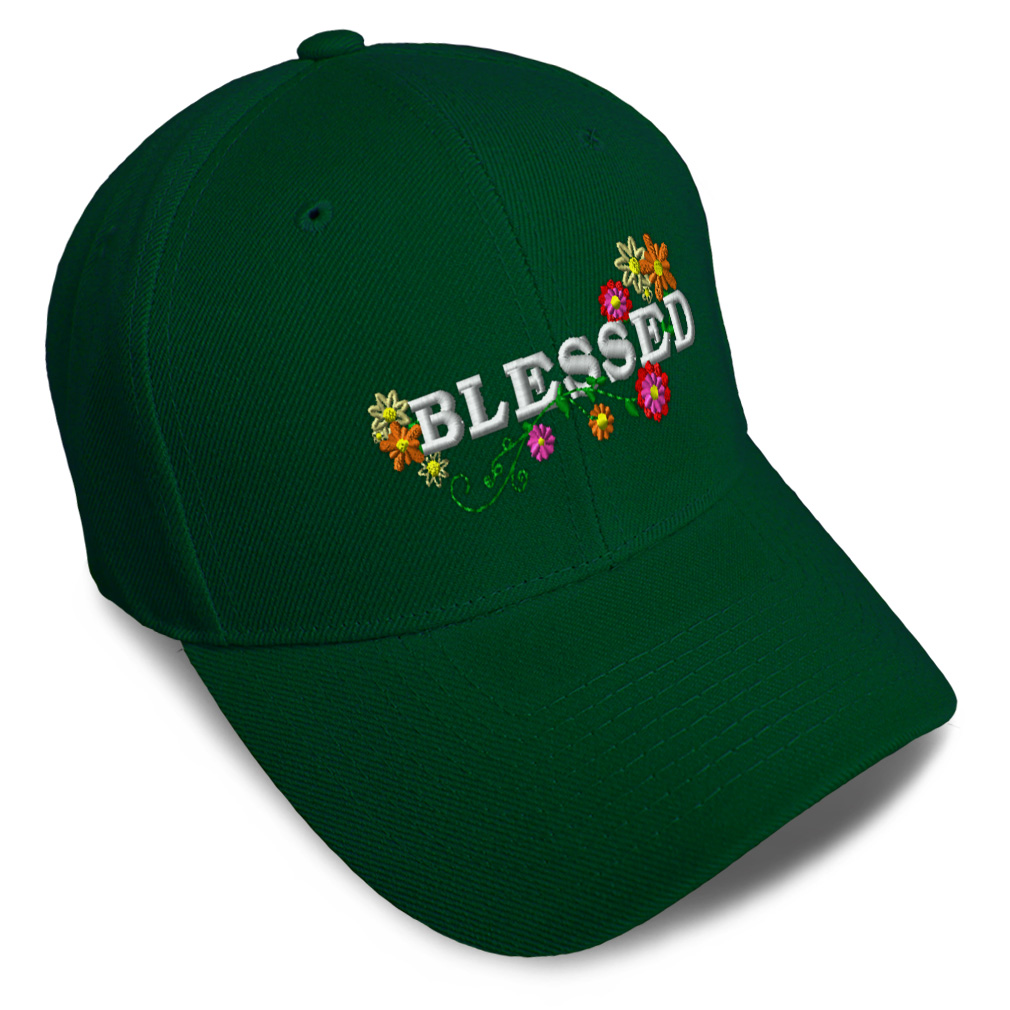 Baseball Cap Blessed Style C Acrylic God Faith Dad Hats for Men & Women 1 Size - Picture 10 of 43
