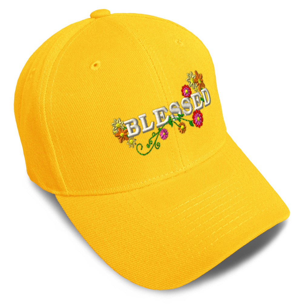 Baseball Cap Blessed Style C Acrylic God Faith Dad Hats for Men & Women 1 Size - Picture 40 of 43