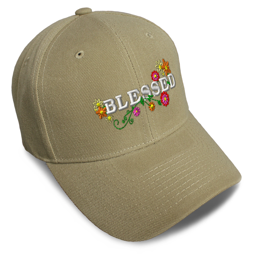 Baseball Cap Blessed Style C Acrylic God Faith Dad Hats for Men & Women 1 Size - Picture 16 of 43