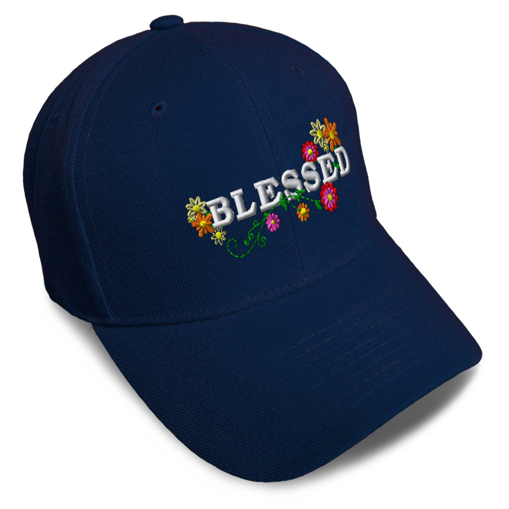 Baseball Cap Blessed Style C Acrylic God Faith Dad Hats for Men & Women 1 Size - Picture 22 of 43