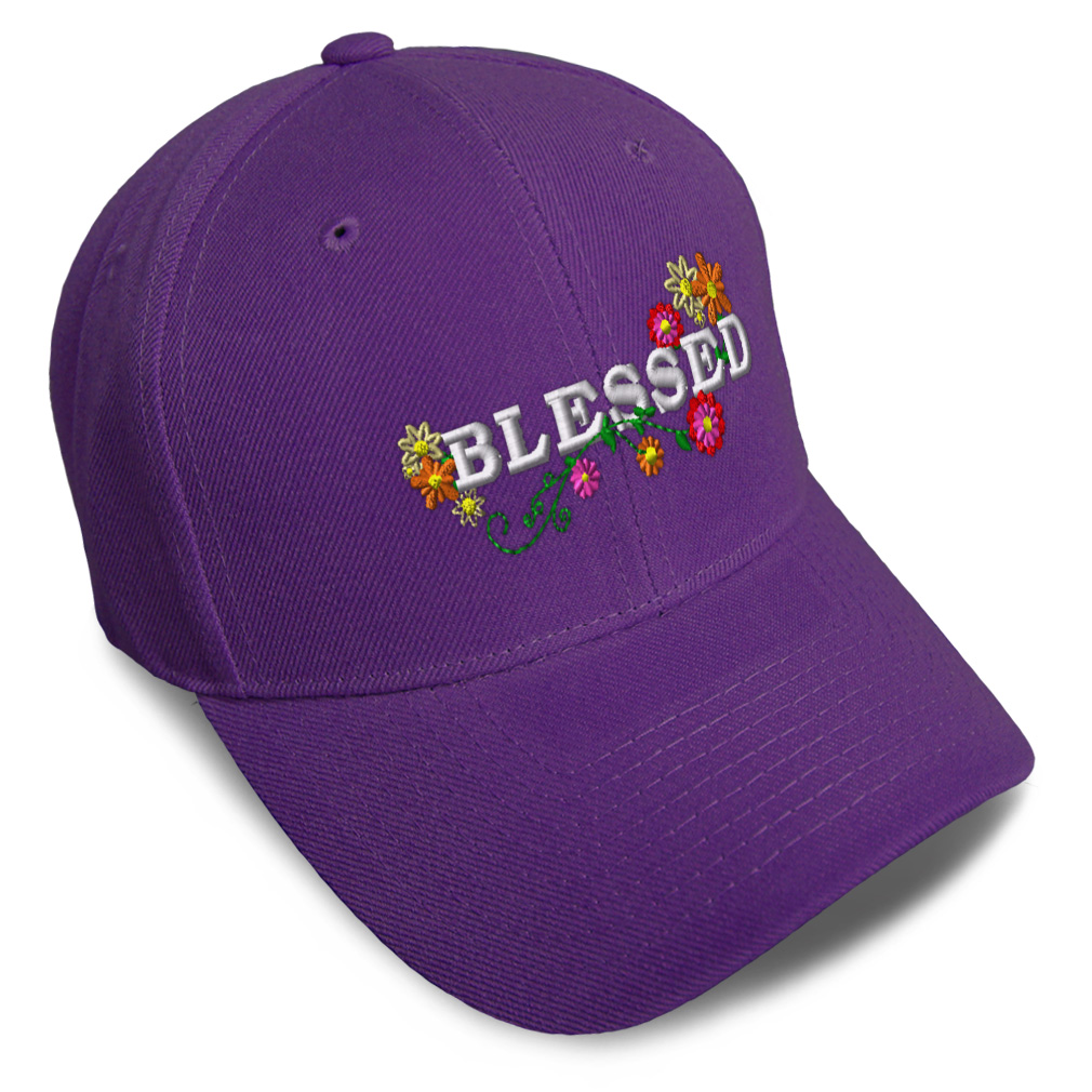 Baseball Cap Blessed Style C Acrylic God Faith Dad Hats for Men & Women 1 Size - Picture 26 of 43