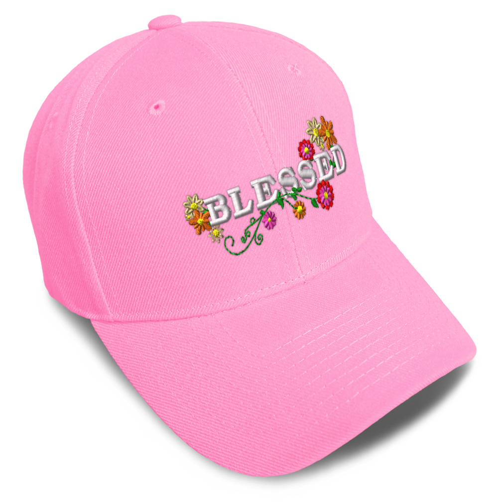 Baseball Cap Blessed Style C Acrylic God Faith Dad Hats for Men & Women 1 Size - Picture 32 of 43