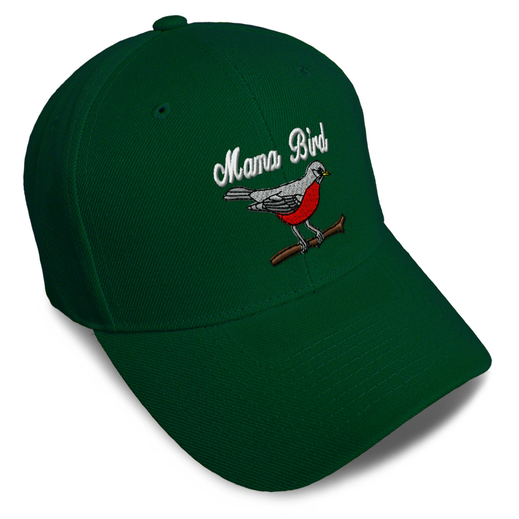 Baseball Cap Mama Bird Acrylic Nest 