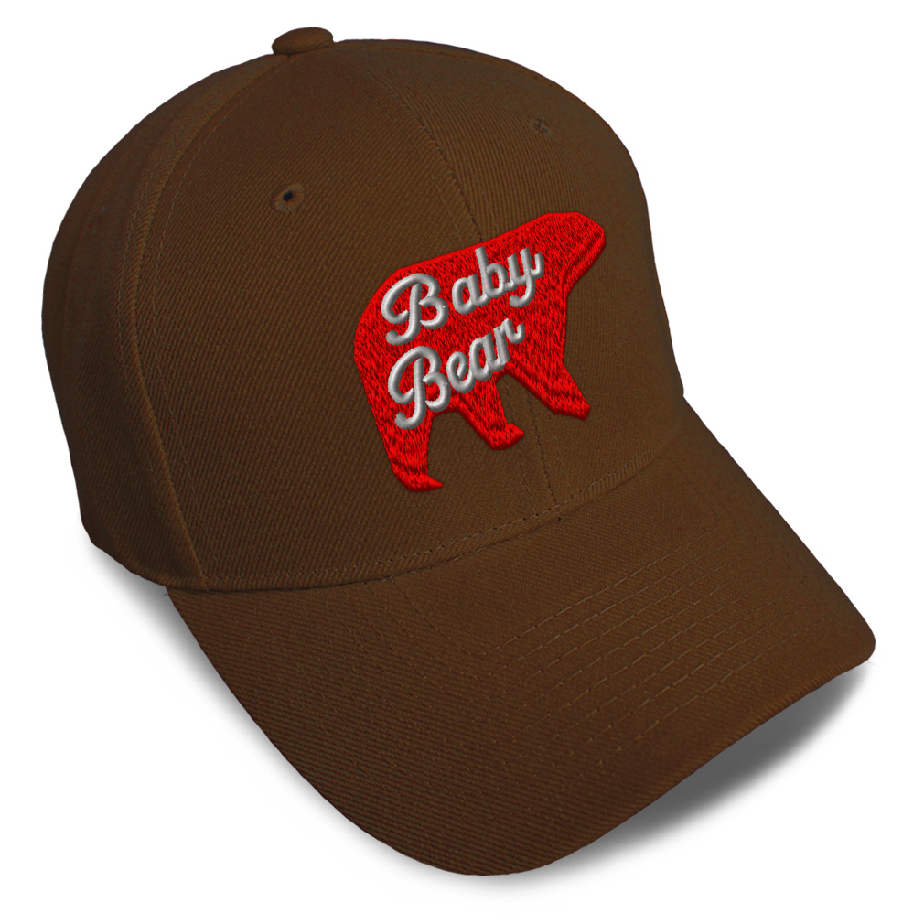 Baseball Cap Baby Bear Acrylic Animal Newborn Dad Hats for Men & Women 1 Size - Picture 8 of 43