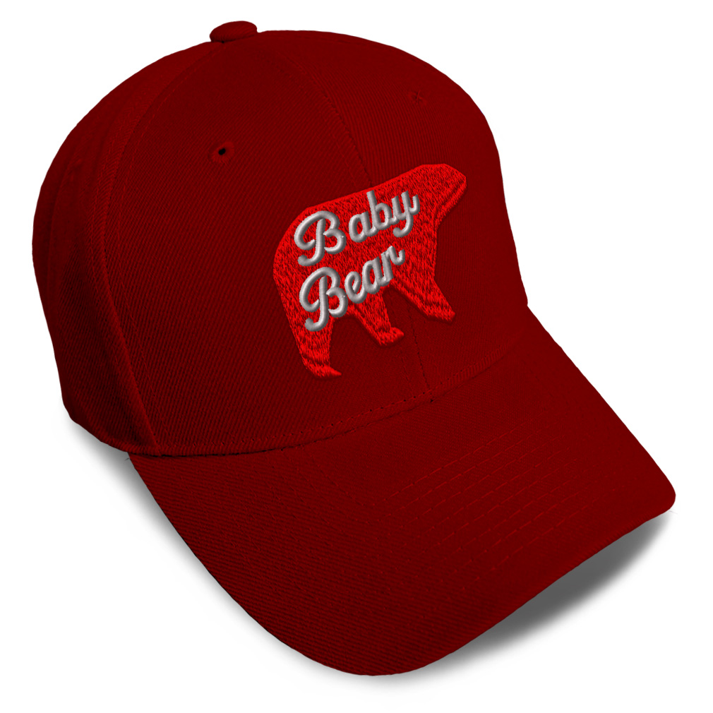 Baseball Cap Baby Bear Acrylic Animal Newborn Dad Hats for Men & Women 1 Size - Picture 36 of 43