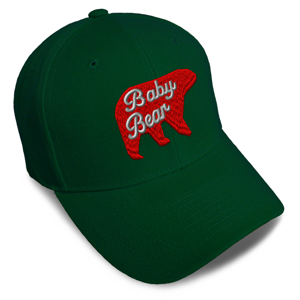 Baseball Cap Baby Bear Acrylic Animal Newborn Dad Hats for Men & Women 1 Size - Picture 10 of 43