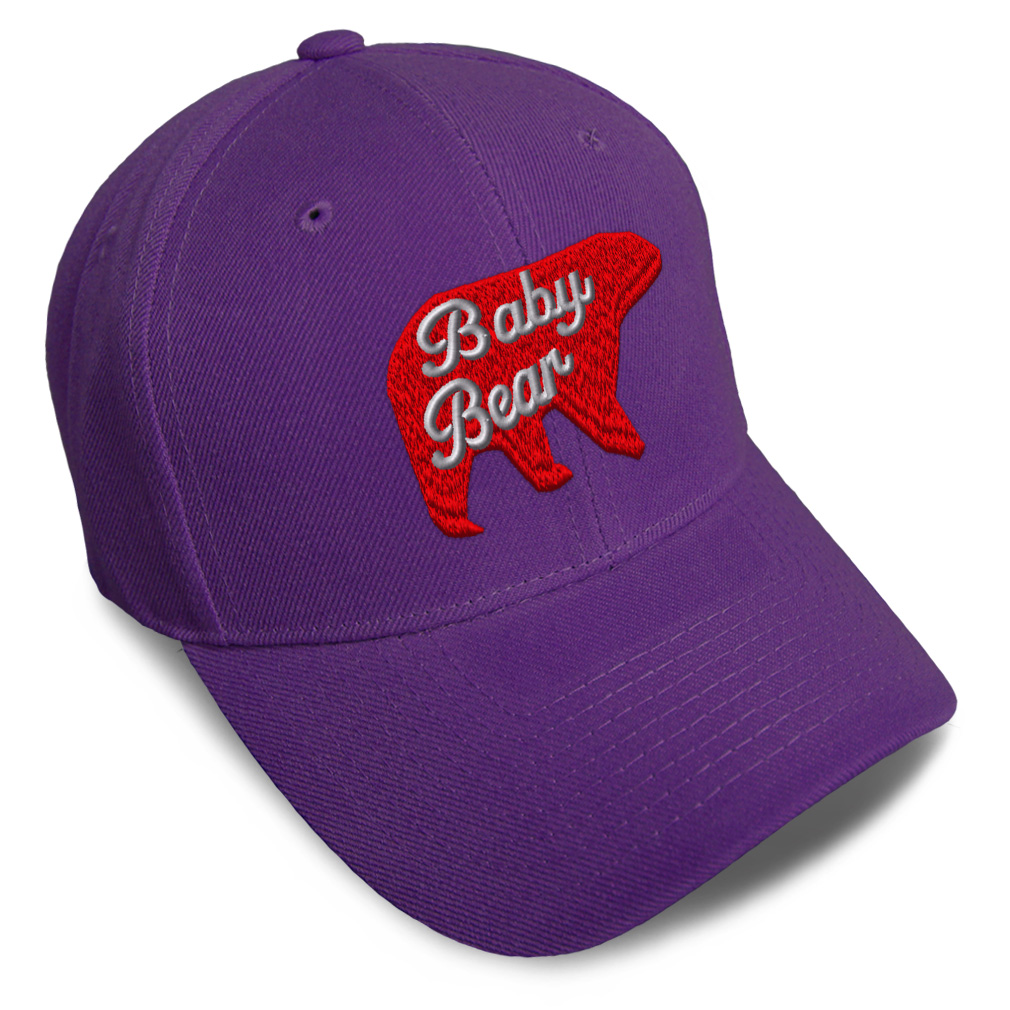 Baseball Cap Baby Bear Acrylic Animal Newborn Dad Hats for Men & Women 1 Size - Picture 26 of 43