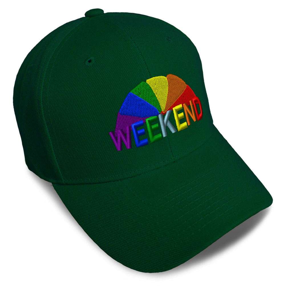 Baseball Cap Weekend Style B Sunday Relax Dad Hats for Men & Women 1 Size - Picture 10 of 43