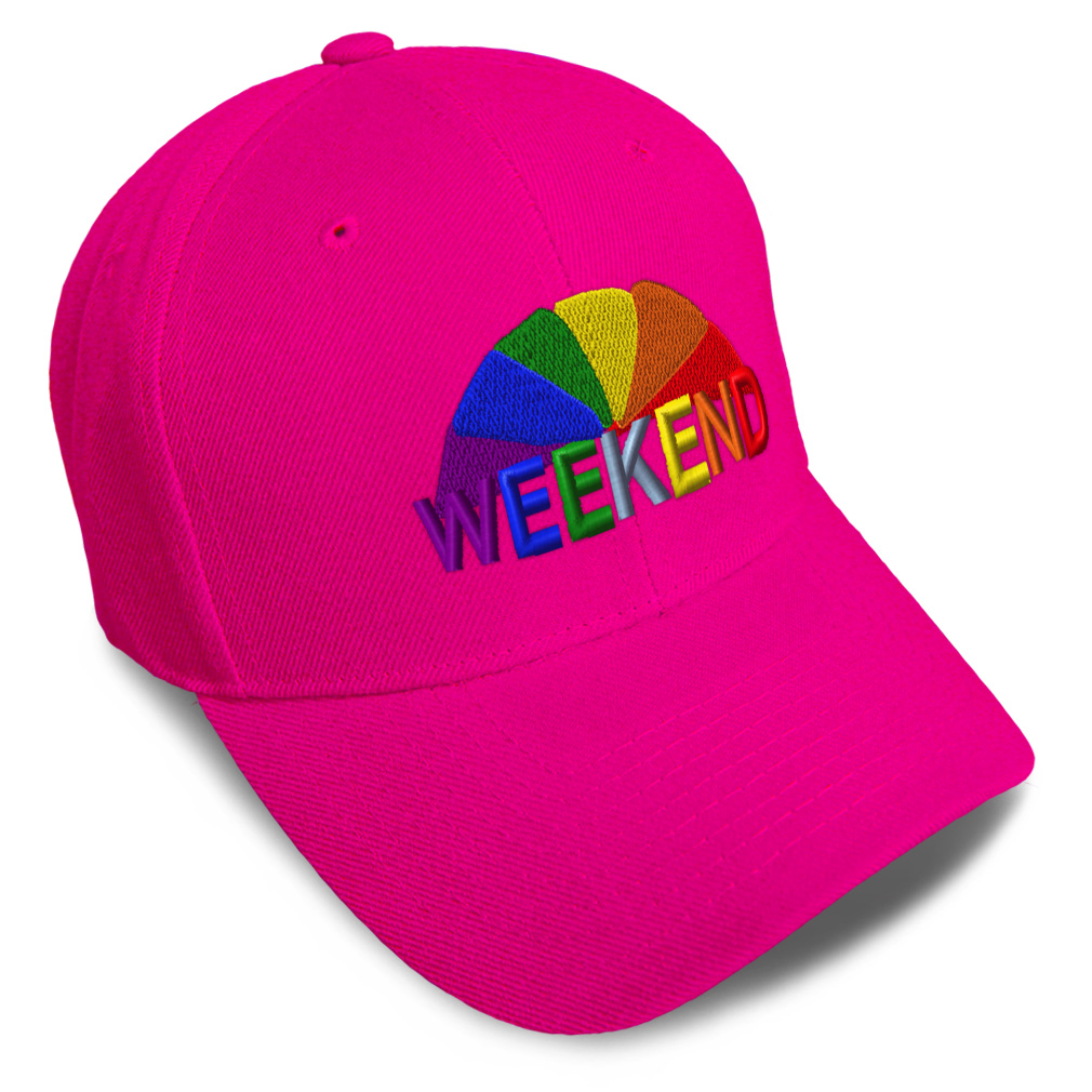 Baseball Cap Weekend Style B Sunday Relax Dad Hats for Men & Women 1 Size - Picture 14 of 43