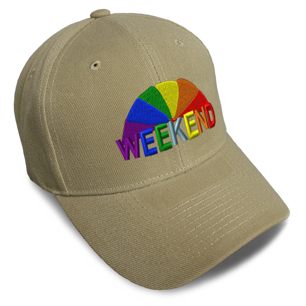 Baseball Cap Weekend Style B Sunday Relax Dad Hats for Men & Women 1 Size - Picture 16 of 43