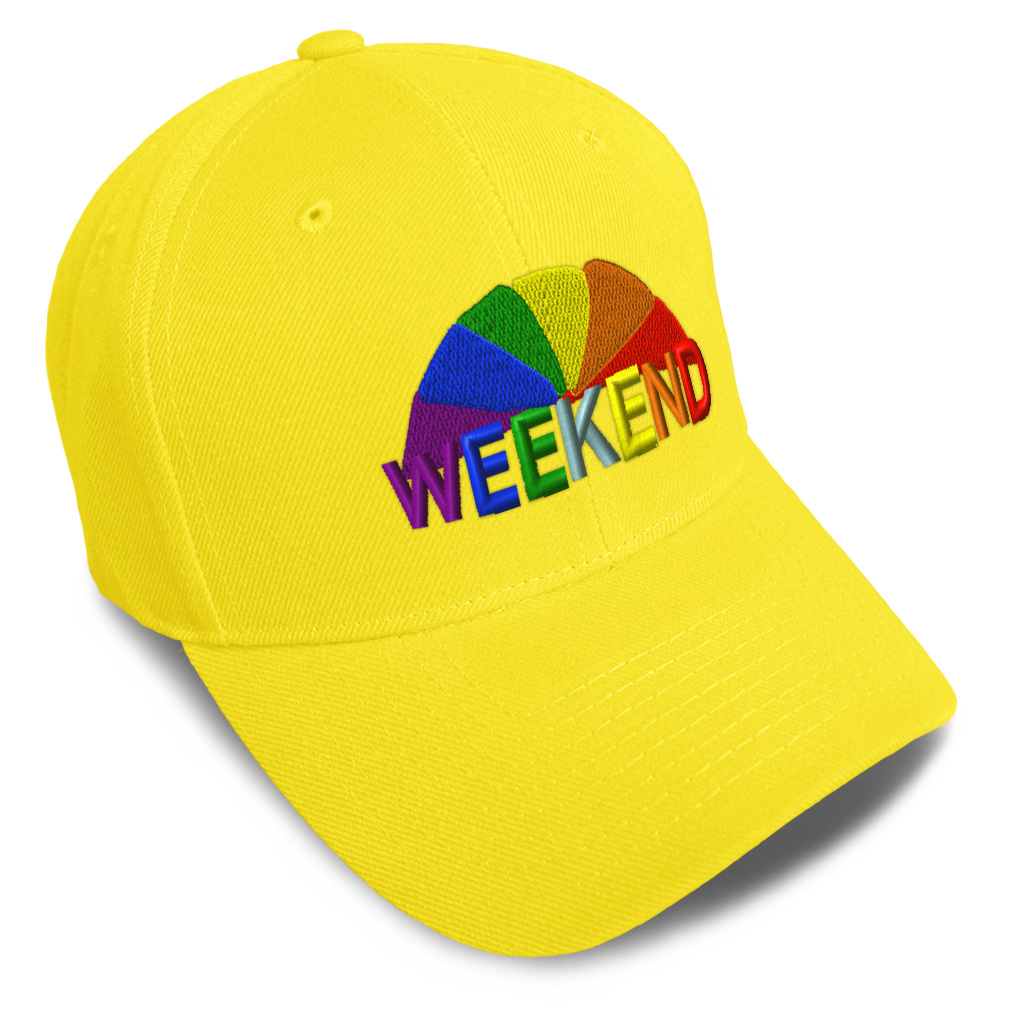 Baseball Cap Weekend Style B Sunday Relax Dad Hats for Men & Women 1 Size - Picture 42 of 43
