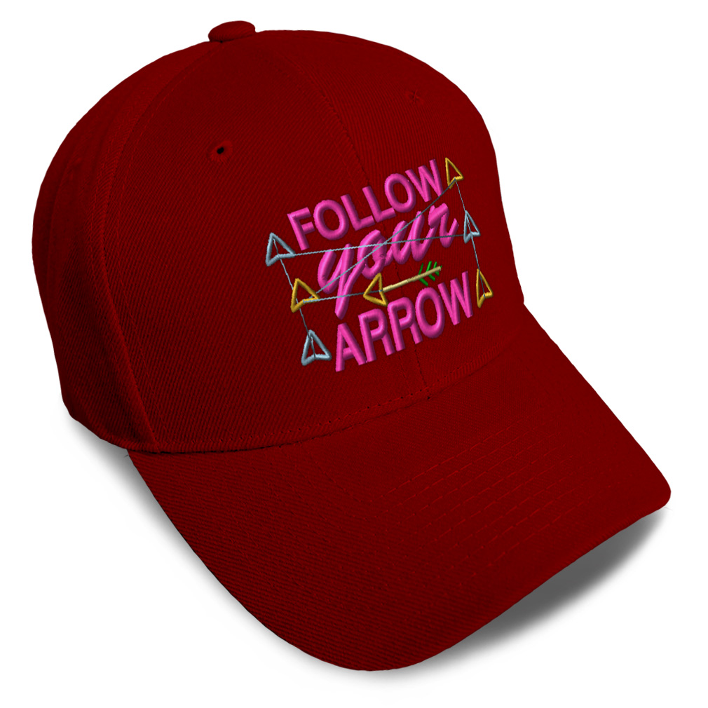 Baseball Cap Follow Your Arrow Style B Course Idea Dad Hats for Men & Women - Picture 36 of 43