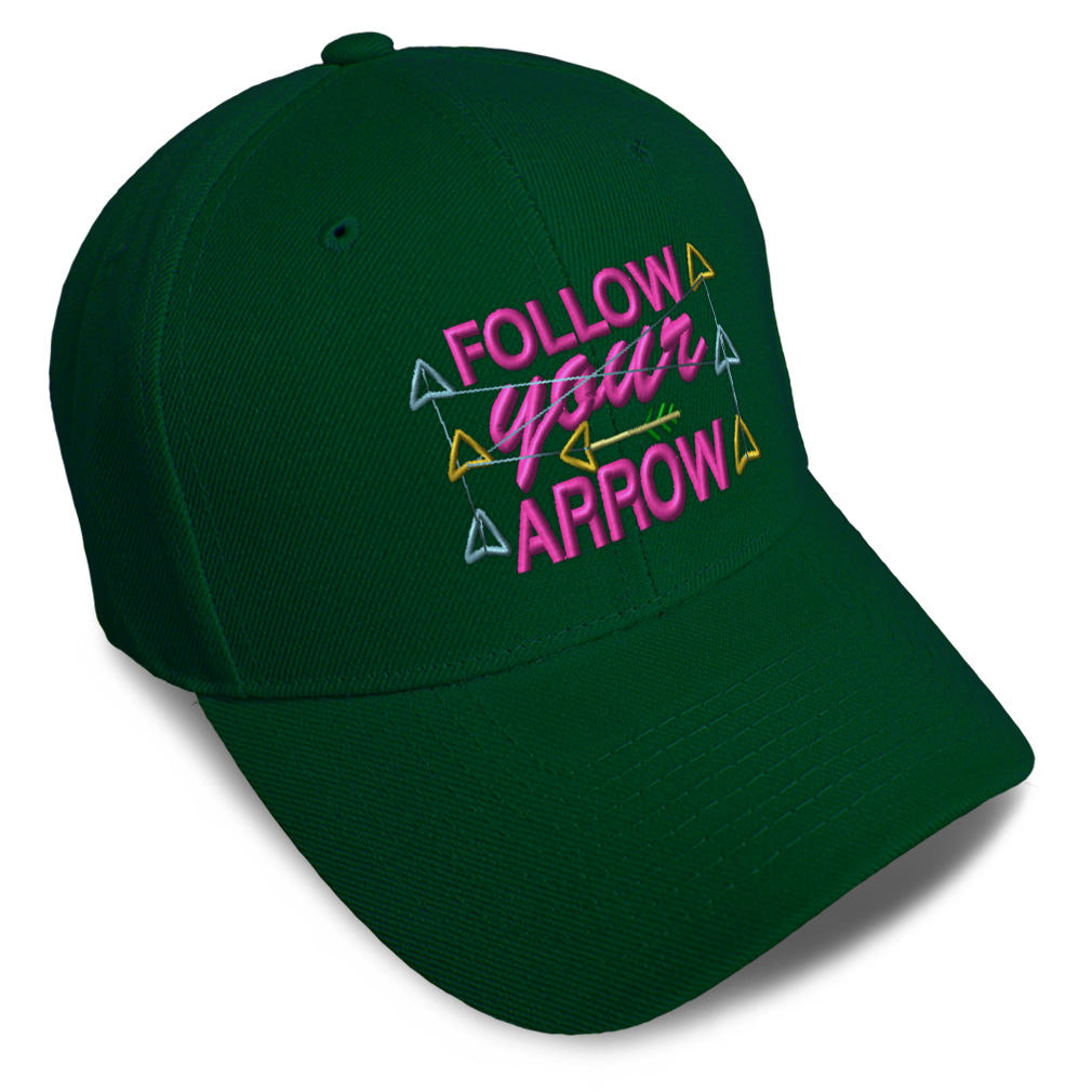 Baseball Cap Follow Your Arrow Style B Course Idea Dad Hats for Men & Women - Picture 10 of 43