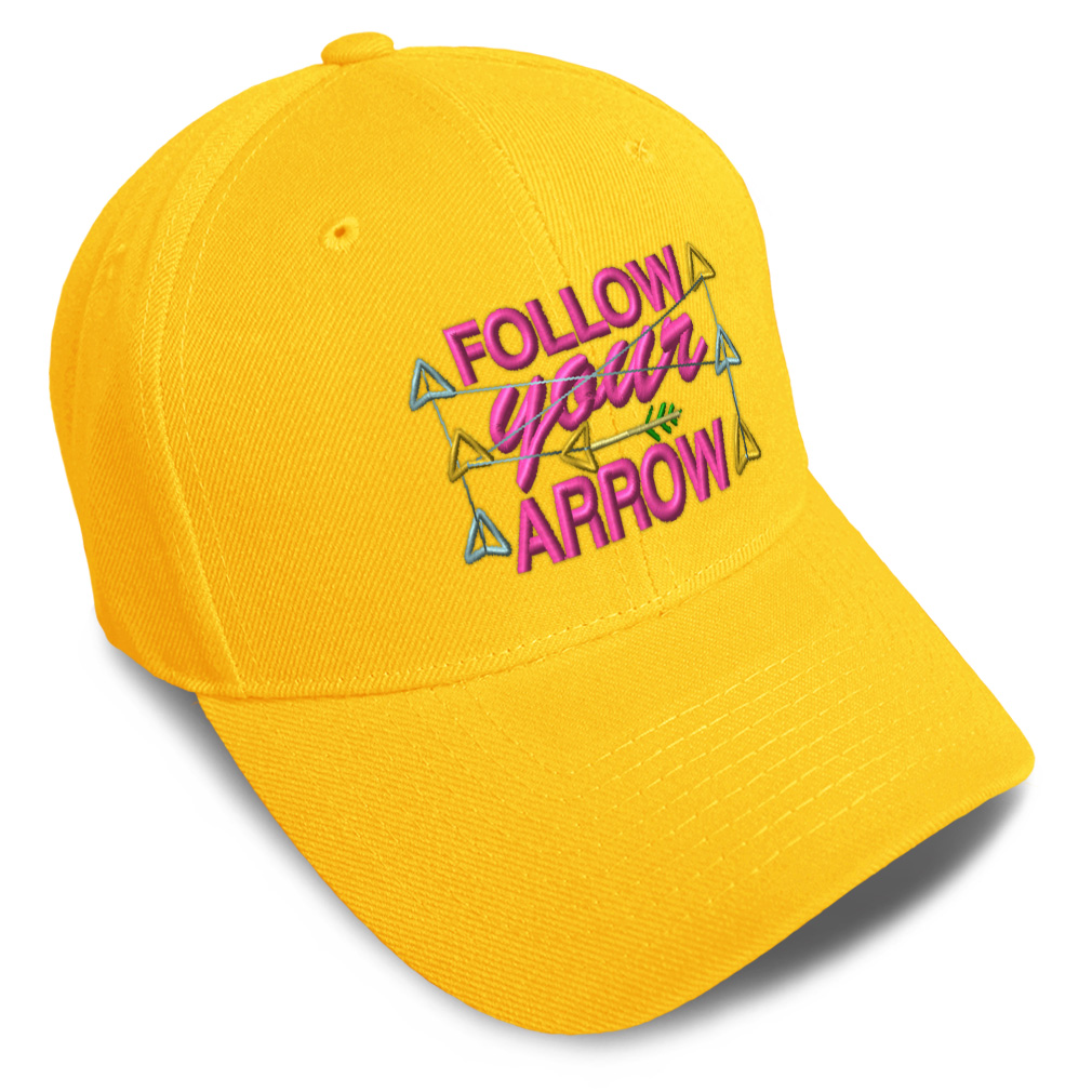 Baseball Cap Follow Your Arrow Style B Course Idea Dad Hats for Men & Women - Picture 40 of 43