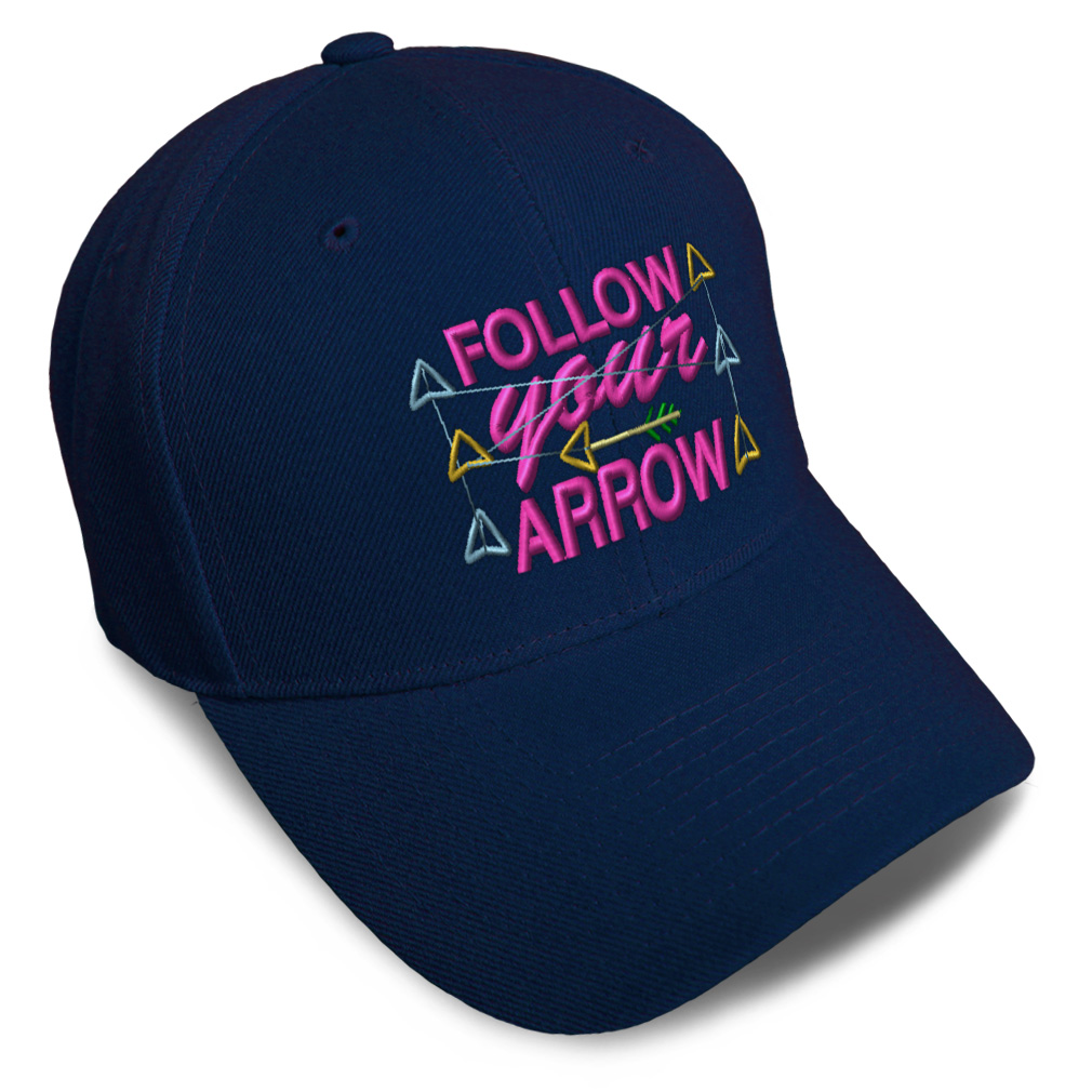 Baseball Cap Follow Your Arrow Style B Course Idea Dad Hats for Men & Women - Picture 22 of 43
