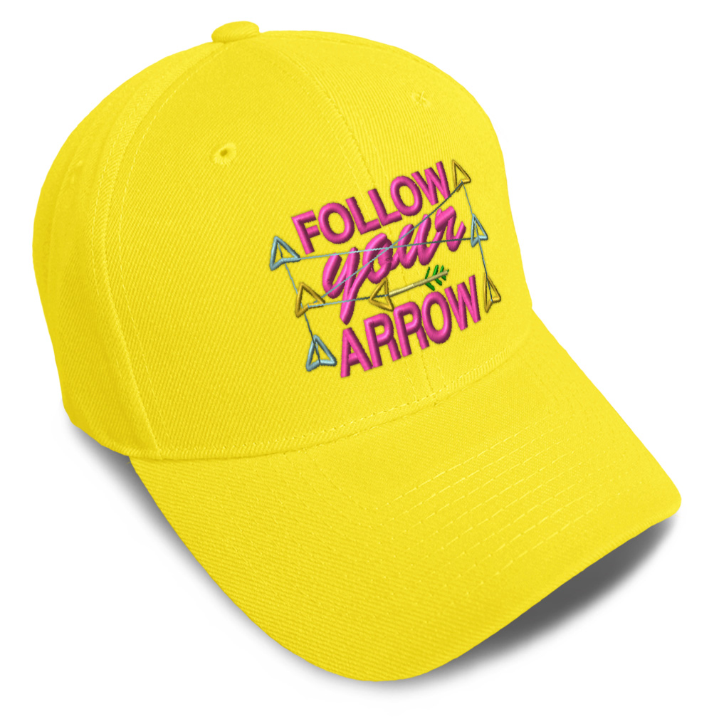 Baseball Cap Follow Your Arrow Style B Course Idea Dad Hats for Men & Women - Picture 42 of 43