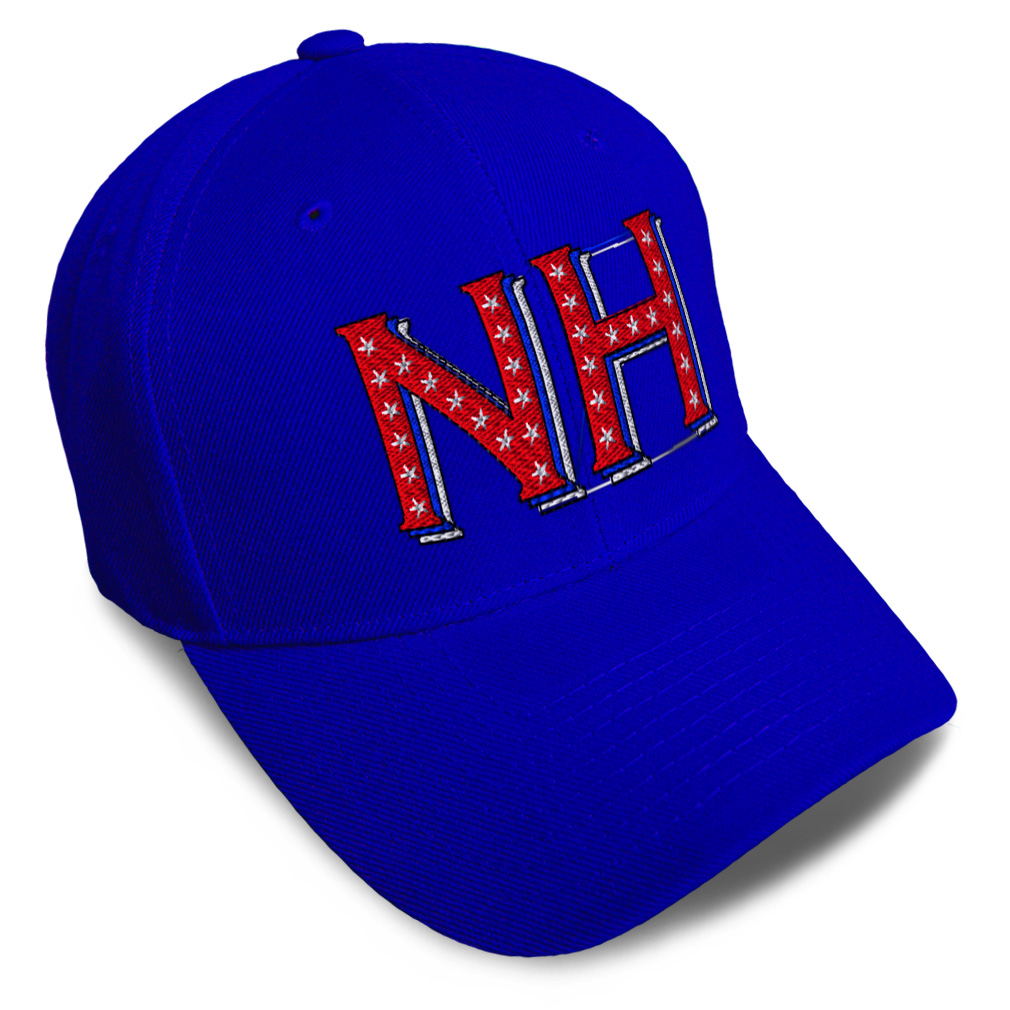 Baseball Cap New Hampshire Red Flag Stars Manchester Dad Hats for
