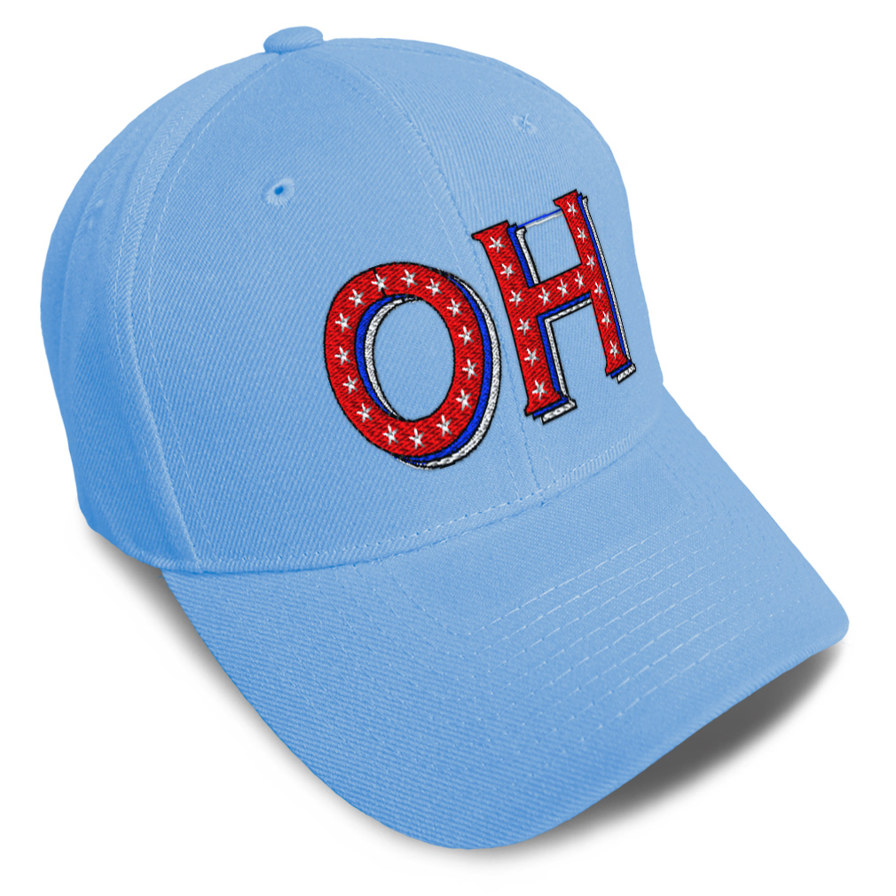 Baseball Cap Ohio Red Flag Stars State America Dad Hats for Men & Women ...