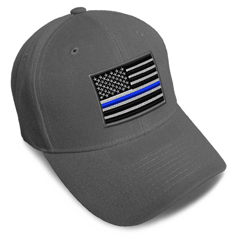 Baseball Cap American Flag Thin Blue Line Embroidery Dad Hats for Men & Women - Picture 38 of 41