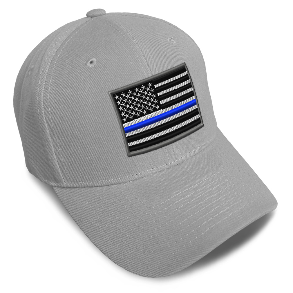 Baseball Cap American Flag Thin Blue Line Embroidery Dad Hats for Men & Women - Picture 12 of 41