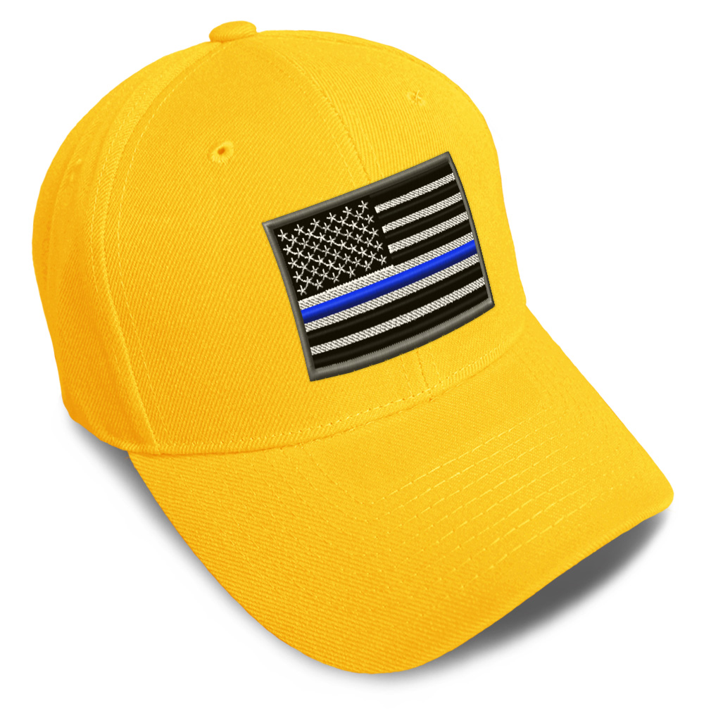 Baseball Cap American Flag Thin Blue Line Embroidery Dad Hats for Men & Women - Picture 40 of 41