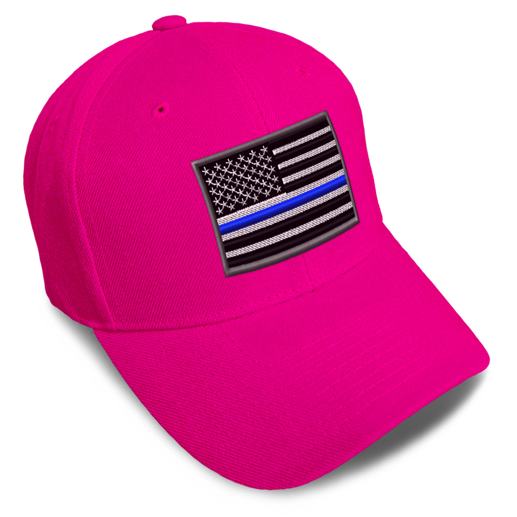 Baseball Cap American Flag Thin Blue Line Embroidery Dad Hats for Men & Women - Picture 14 of 41