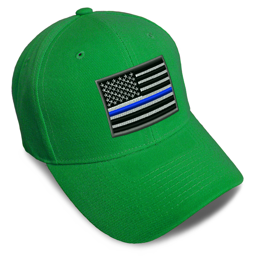 Baseball Cap American Flag Thin Blue Line Embroidery Dad Hats for Men & Women - Picture 18 of 41