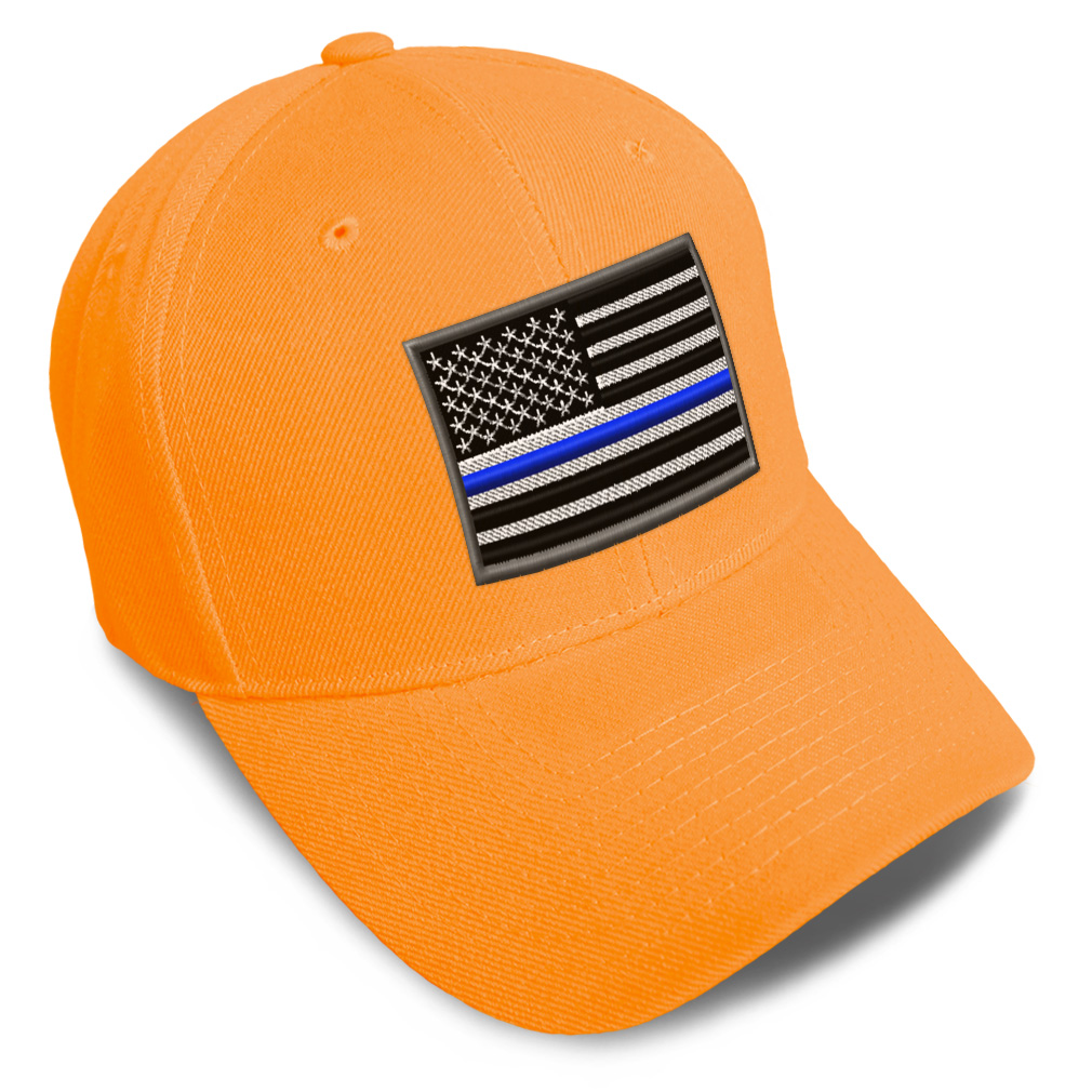 Baseball Cap American Flag Thin Blue Line Embroidery Dad Hats for Men & Women - Picture 24 of 41