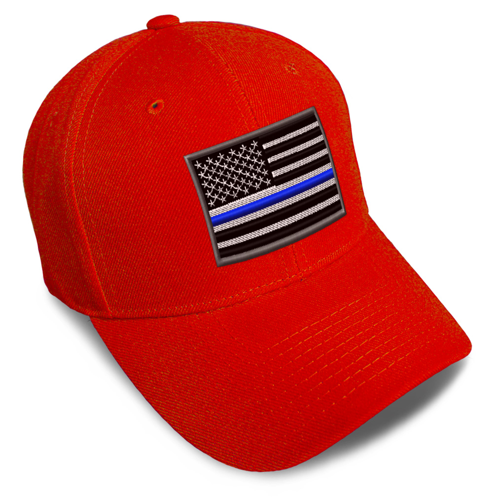 Baseball Cap American Flag Thin Blue Line Embroidery Dad Hats for Men & Women - Picture 28 of 41