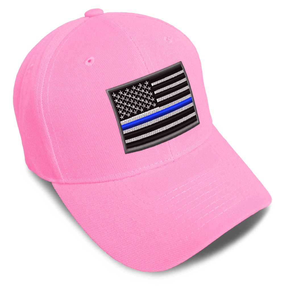 Baseball Cap American Flag Thin Blue Line Embroidery Dad Hats for Men & Women - Picture 32 of 41