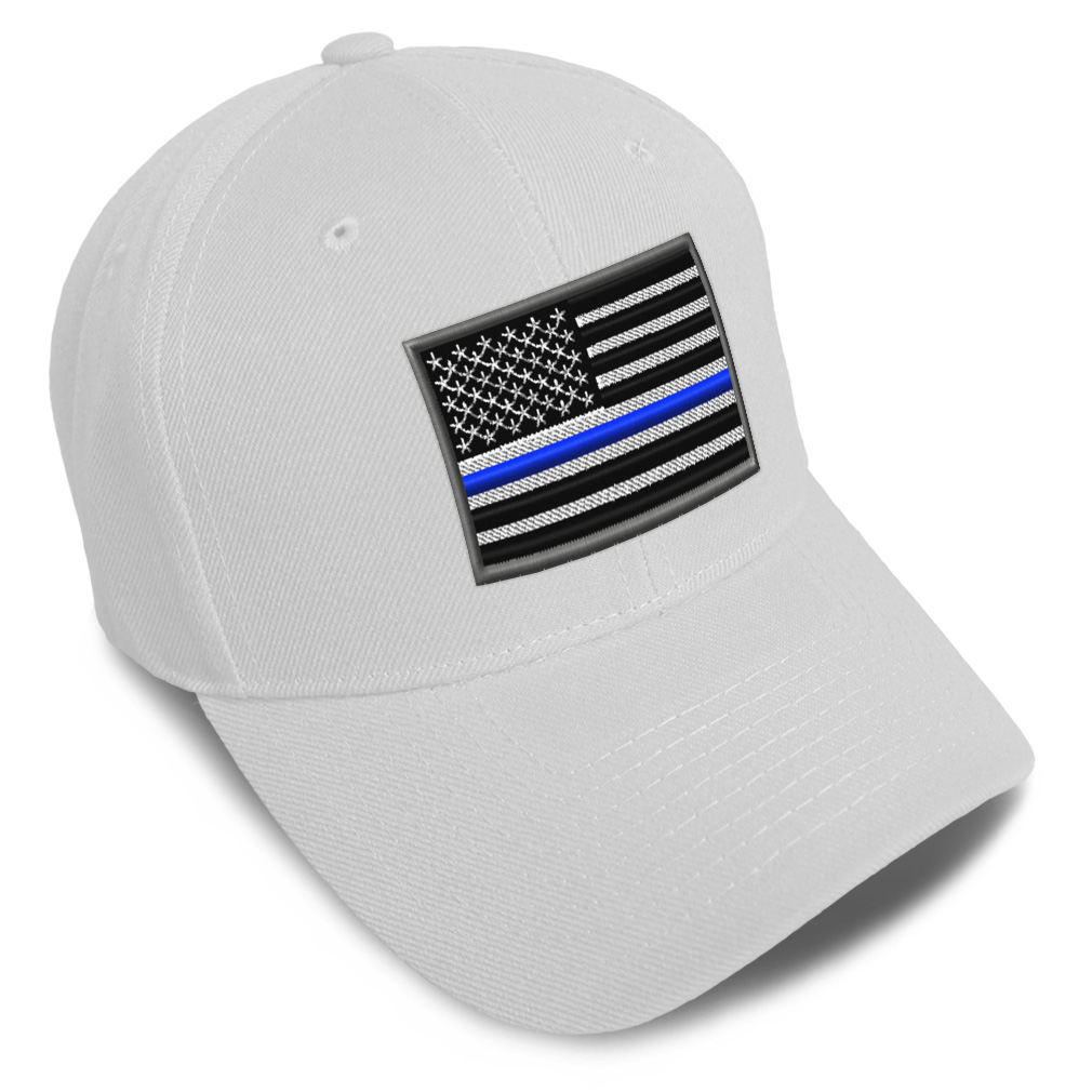 Baseball Cap American Flag Thin Blue Line Embroidery Dad Hats for Men & Women - Picture 34 of 41