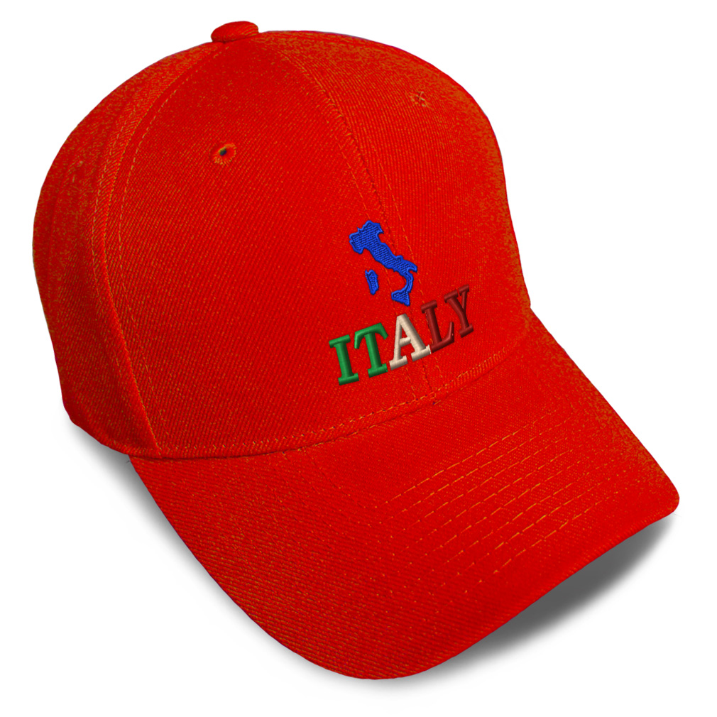 Baseball Cap Italy Flag Italian Map Embroidery Dad Hats for Men & Women