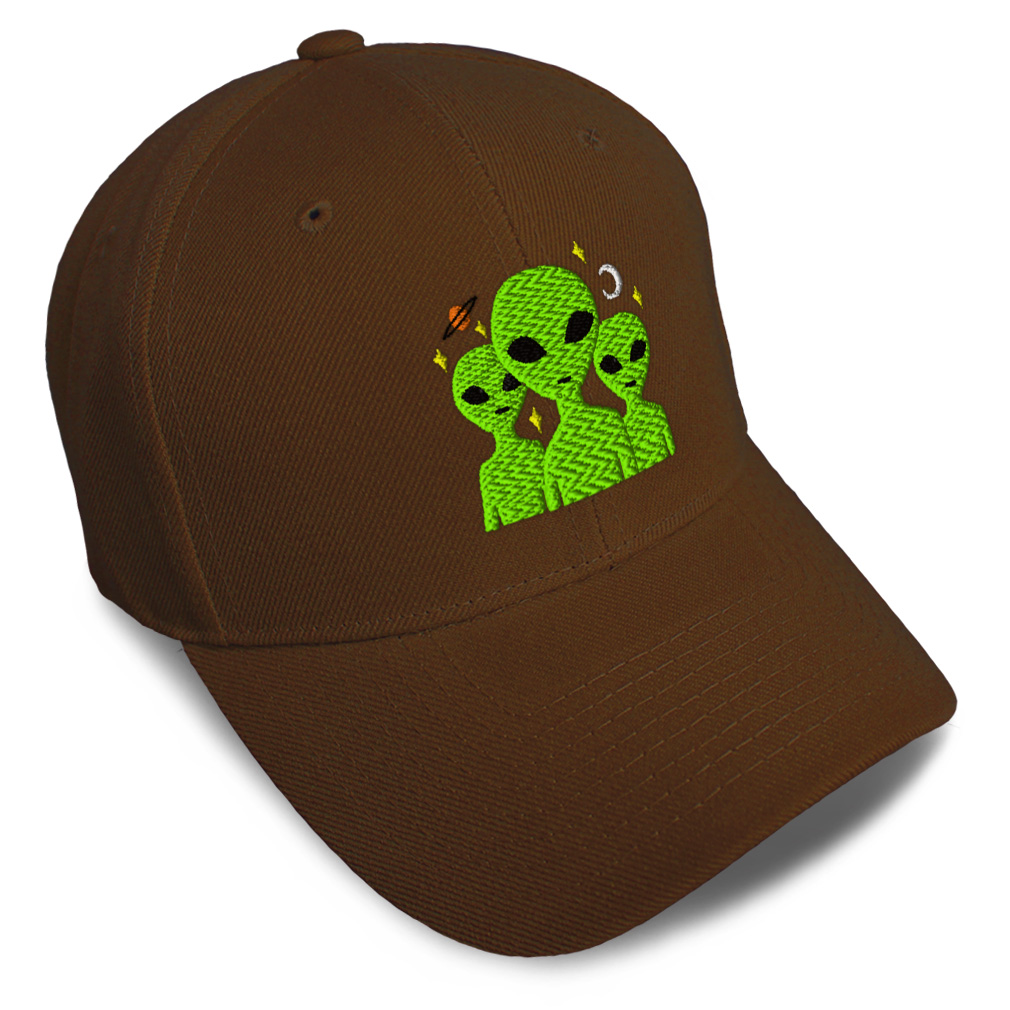 Baseball Cap Alien Group Embroidery 
