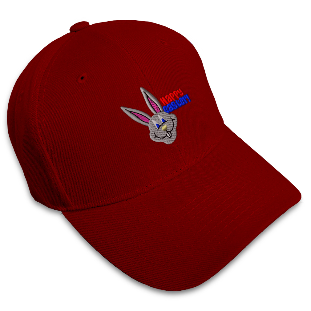 Baseball Cap Easter Bunny Face Embroidery Dad Hats for Men & Women 1 Size - Picture 36 of 41