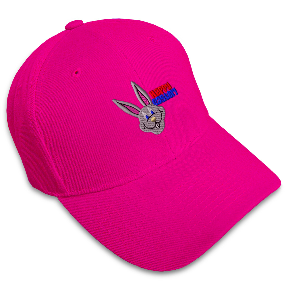 Baseball Cap Easter Bunny Face Embroidery Dad Hats for Men & Women 1 Size - Picture 14 of 41