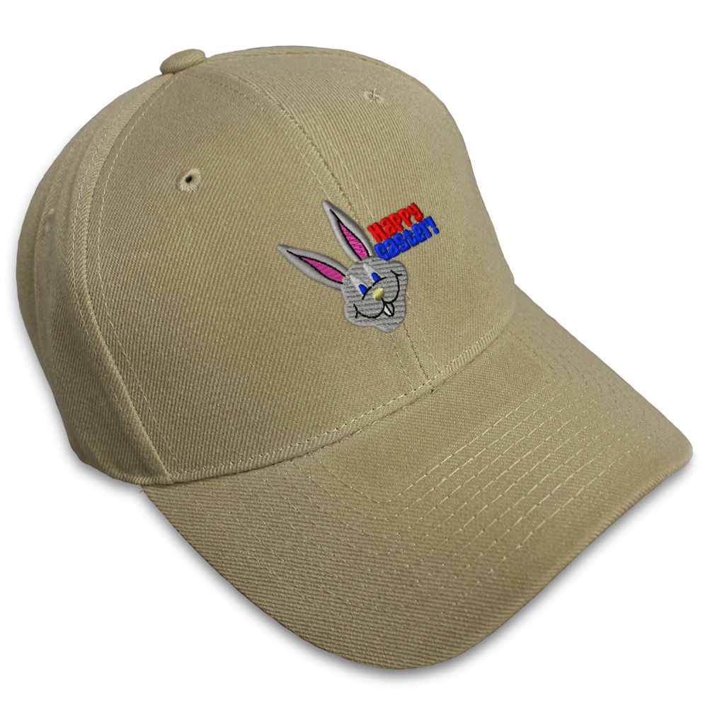 Baseball Cap Easter Bunny Face Embroidery Dad Hats for Men & Women 1 Size - Picture 16 of 41