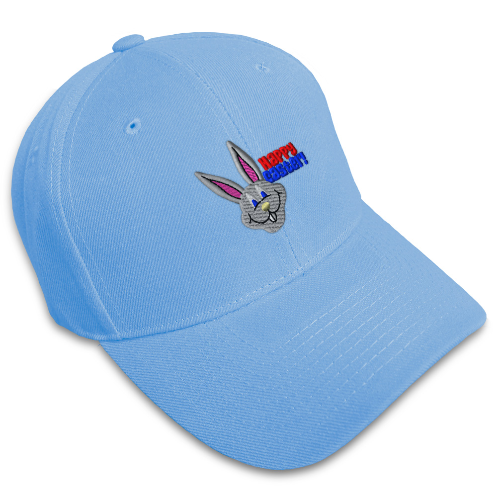 Baseball Cap Easter Bunny Face Embroidery Dad Hats for Men & Women 1 Size - Picture 20 of 41