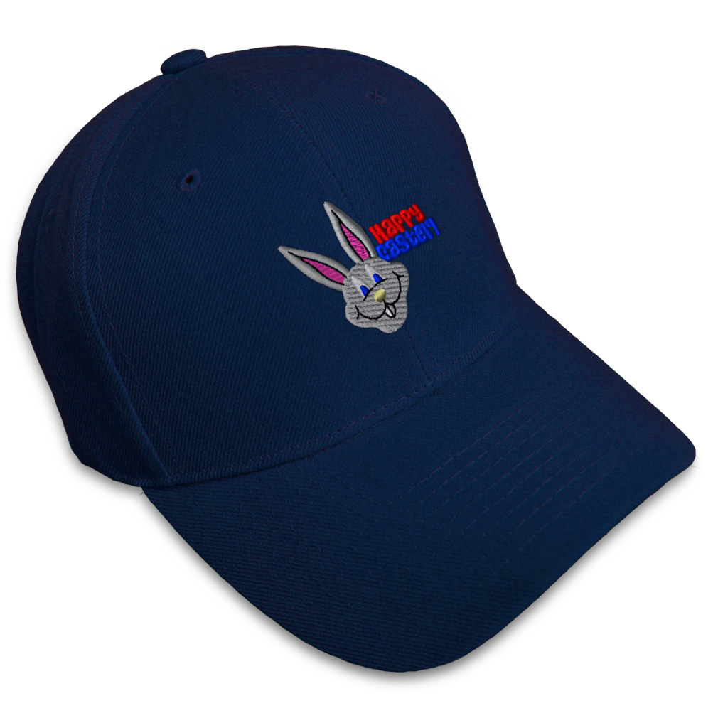 Baseball Cap Easter Bunny Face Embroidery Dad Hats for Men & Women 1 Size - Picture 22 of 41