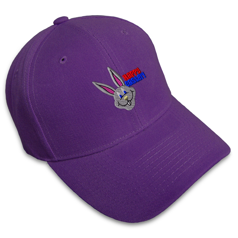 Baseball Cap Easter Bunny Face Embroidery Dad Hats for Men & Women 1 Size - Picture 26 of 41