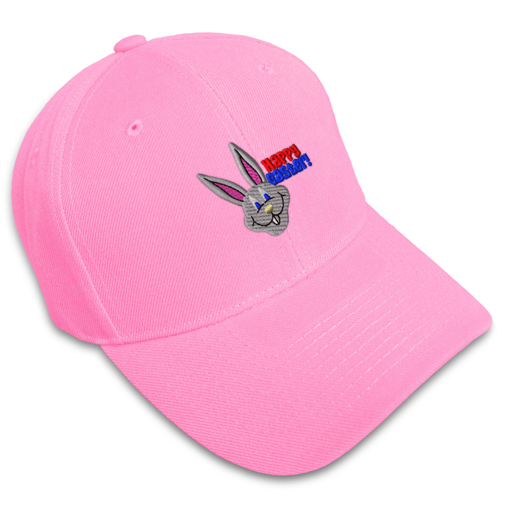 Baseball Cap Easter Bunny Face Embroidery Dad Hats for Men & Women 1 Size - Picture 32 of 41