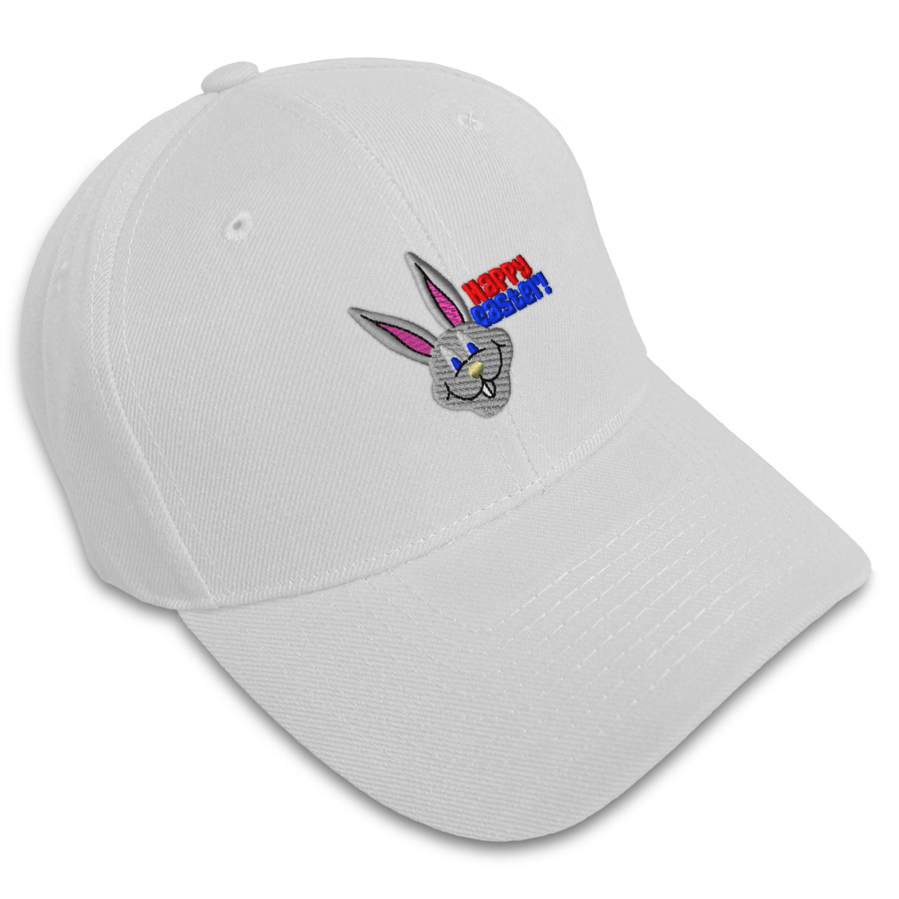 Baseball Cap Easter Bunny Face Embroidery Dad Hats for Men & Women 1 Size - Picture 34 of 41