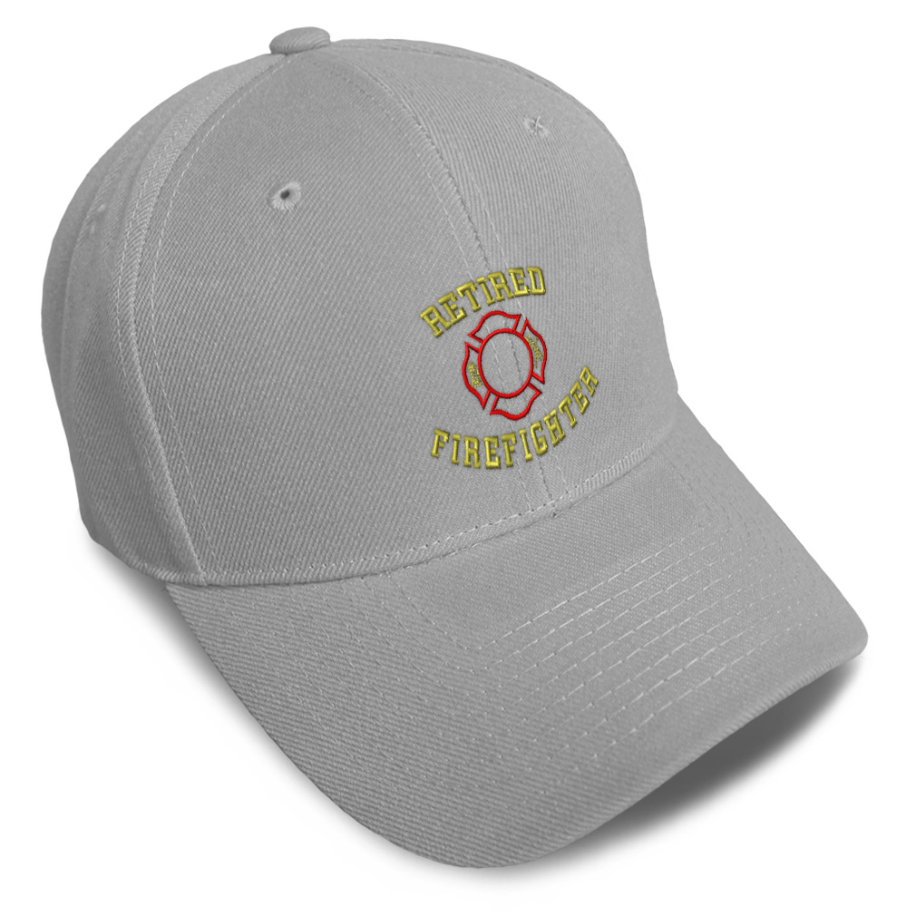 Baseball Cap Retired Firefighter Fireman Embroidery Dad Hats for Men & Women - Picture 12 of 41