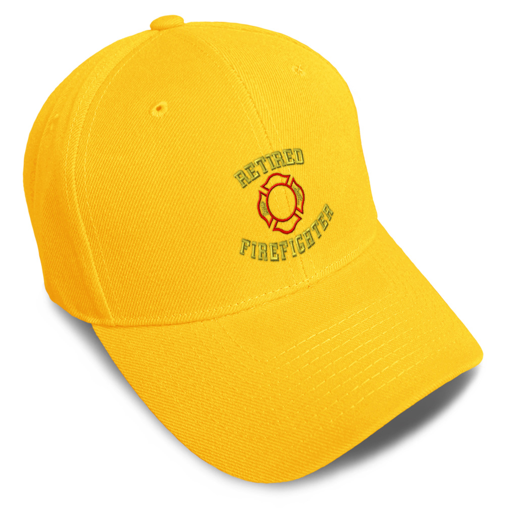 Baseball Cap Retired Firefighter Fireman Embroidery Dad Hats for Men & Women - Picture 40 of 41